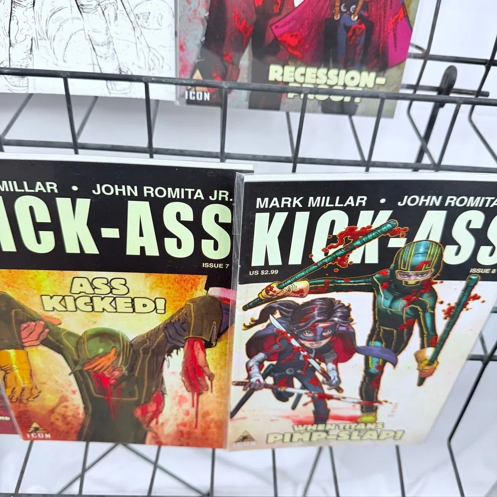 Kick-Ass 1-3 3rd prints 4-8 lot Mark Millar John Romita Jr Icon Marvel Variant